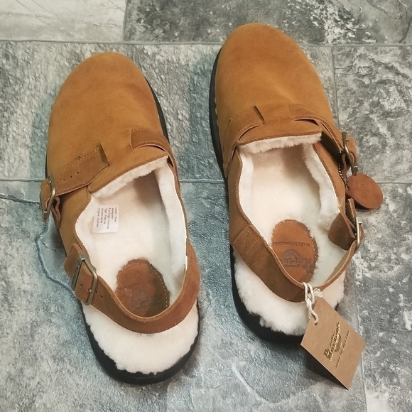 Dr Martens Jorge Made In England MIE‎ Pecan Shearling Slingback Mules Clogs 12 main image 7